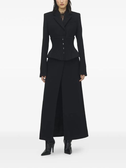 Alexander McQueen peplum coat - Black - zdjęcie produktu nr 2