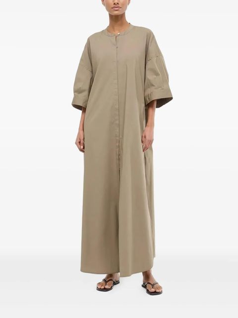 STAUD round-neck maxi dress - Neutrals - zdjęcie produktu nr 1