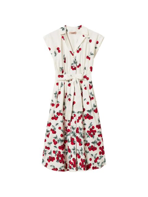 TWINSET cherry-print midi dress - Neutrals - zdjęcie produktu nr 1