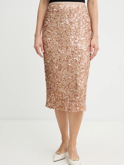 Weekend Max Mara spódnica OCCHIO kolor beżowy midi prosta 2615771041600 - zdjęcie produktu nr 1