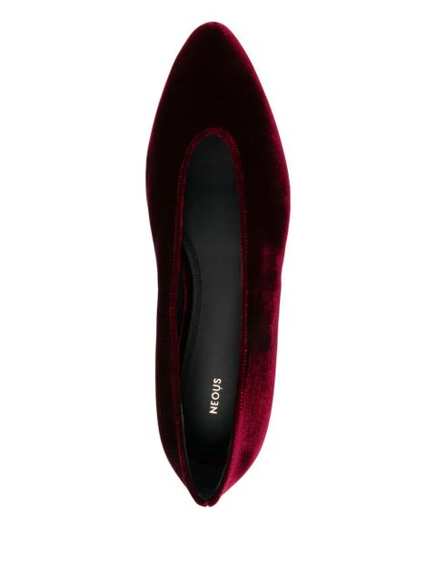 NEOUS 5mm Beid flat pumps - Red
