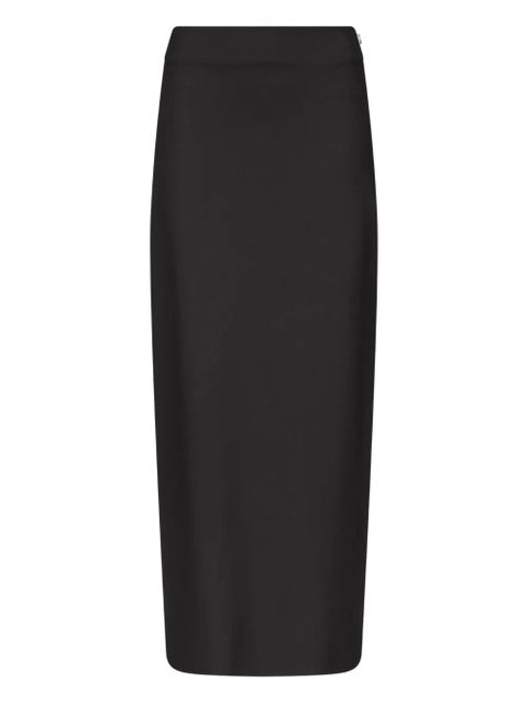 LouLou de Saison back-vent long straight skirt - Black - zdjęcie produktu nr 1