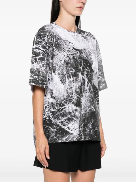 Alexander McQueen smashed screen-print T-shirt - Black