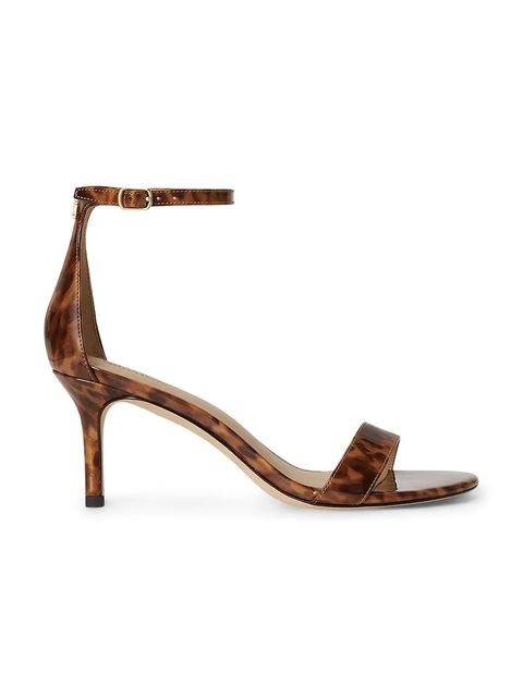 Lauren Ralph Lauren sandały na szpilce skórzane Allie Mid - zdjęcie produktu nr 1
