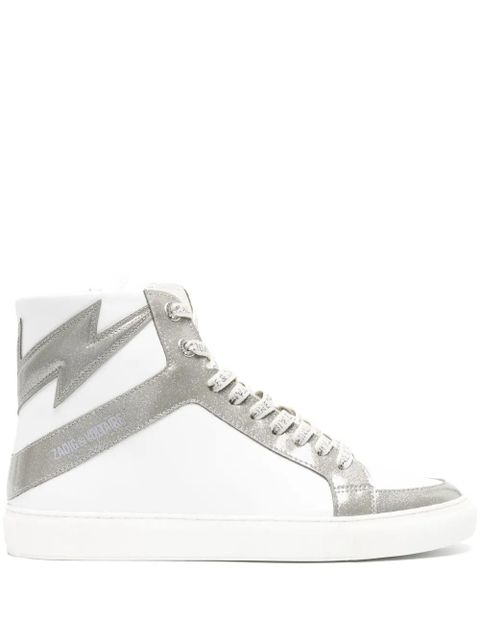 Zadig&Voltaire High Flash Infinity leather sneakers - White - zdjęcie produktu nr 1