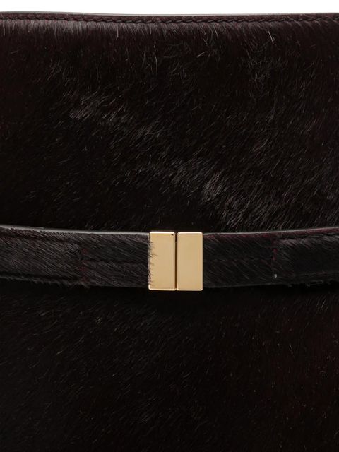 TOTEME belted-detail bucket bag - Red