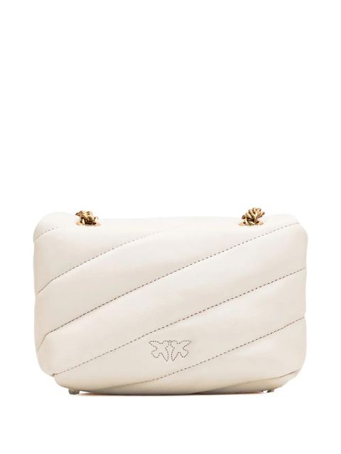 PINKO Love Birds-buckle quilted shoulder bag - White - zdjęcie produktu nr 2
