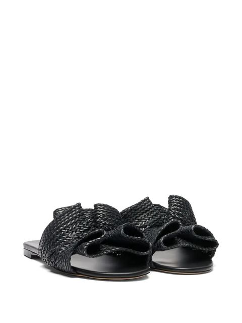 Casadei Hanoi woven flat sandals - Black - zdjęcie produktu nr 2