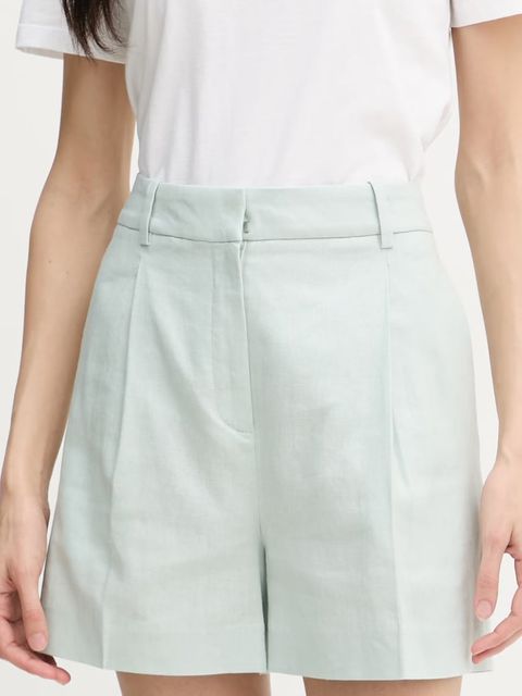 Calvin Klein Jeans szorty damskie z dodatkiem lnu - zdjęcie produktu nr 1