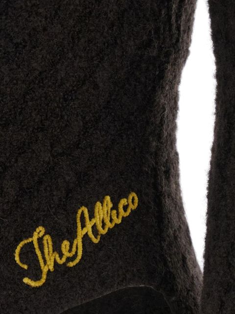 The Attico cable-knit asymmetric sweater - Brown - zdjęcie produktu nr 2