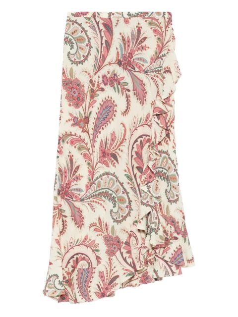 ETRO paisley asymmetric skirt - Neutrals - zdjęcie produktu nr 1