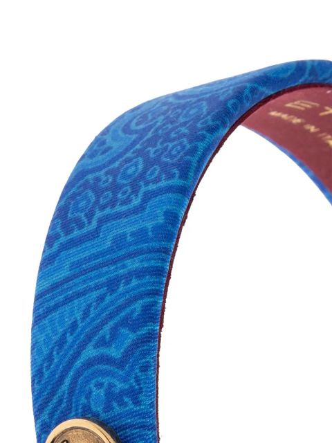 ETRO patterned logo-plaque headband - Blue - zdjęcie produktu nr 2
