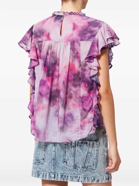 MARANT ÉTOILE Daliyane ruffled blouse - Purple