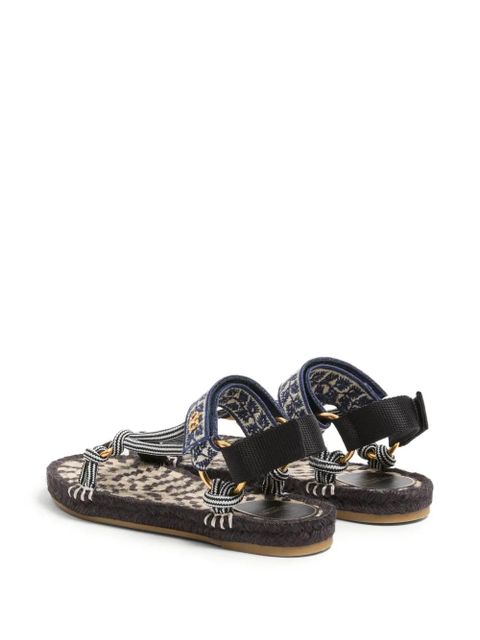 Valentino Garavani 20mm Lake Powell embroidered sandals - Black
