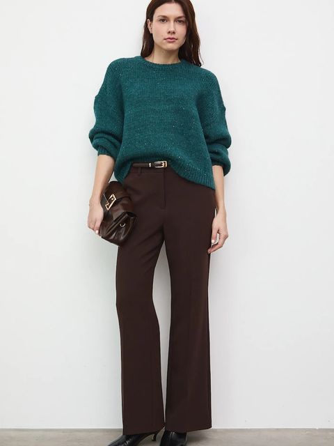 Medicine sweter damski kolor zielony ciepły - zdjęcie produktu nr 1