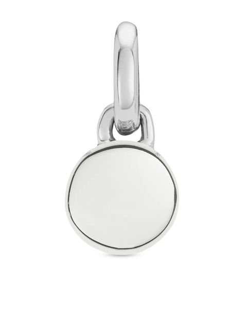 Monica Vinader Fiji Mini Button diamond pendant charm - Silver