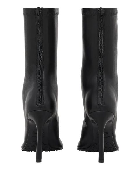 Marine Serre Ms Kiss smooth-leather boots - Black