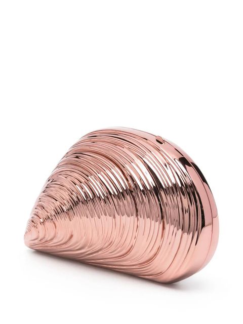 Simkhai Bridget Oyster clutch - Brown