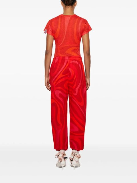 PUCCI fleece track pants - Red