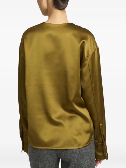Yves Salomon wool blend blouse - Gold