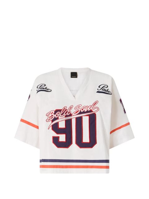 PINKO V-neck printed T-shirt - White - zdjęcie produktu nr 1