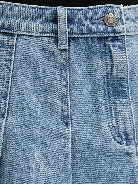 MICHAEL Michael Kors spódnica jeansowa kolor niebieski mini rozkloszowana MR670M0FAU