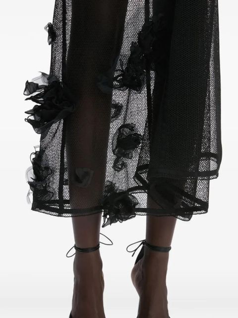 Victoria Beckham midi Basque skirt - Black