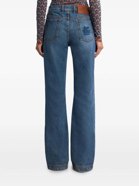 ETRO embroidered-Pegaso jeans - Blue