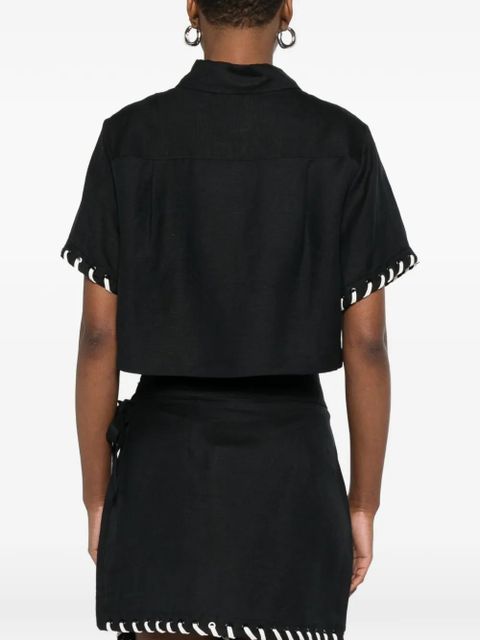 Simkhai short-sleeve chest-pocket shirt - Black