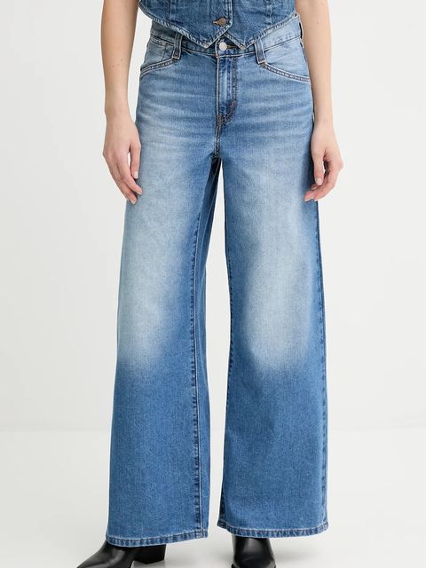 Levi's jeansy 94 BAGGY WIDE LEG damskie kolor niebieski A5929 - zdjęcie produktu nr 1