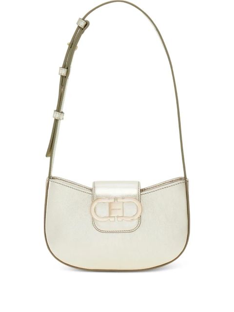 Ferragamo Gancini zip shoulder bag - Gold - zdjęcie produktu nr 1