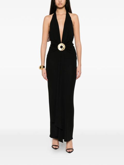 Cult Gaia hammered-ring halterneck dress - Black - zdjęcie produktu nr 2