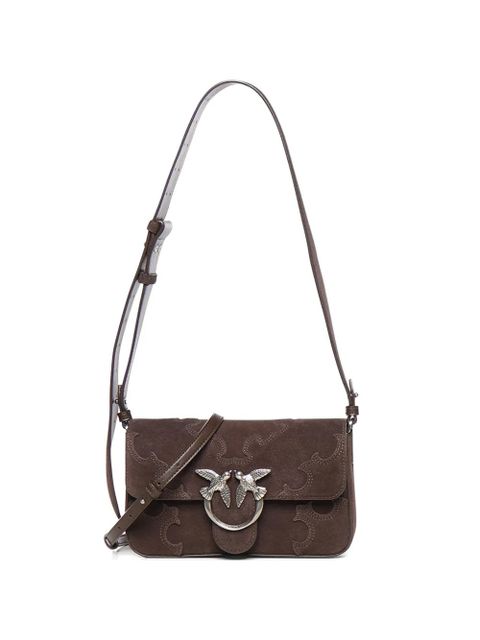 PINKO small suede shoulder bag - Brown - zdjęcie produktu nr 1
