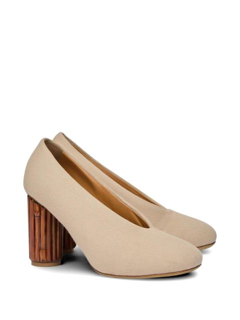 Moschino cotton pumps - Neutrals - zdjęcie produktu nr 2