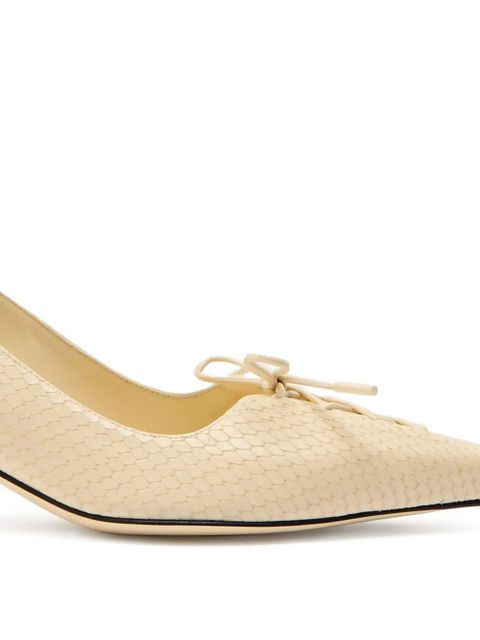 Jimmy Choo Scarlett snakeskin-effect pumps - Neutrals - zdjęcie produktu nr 2