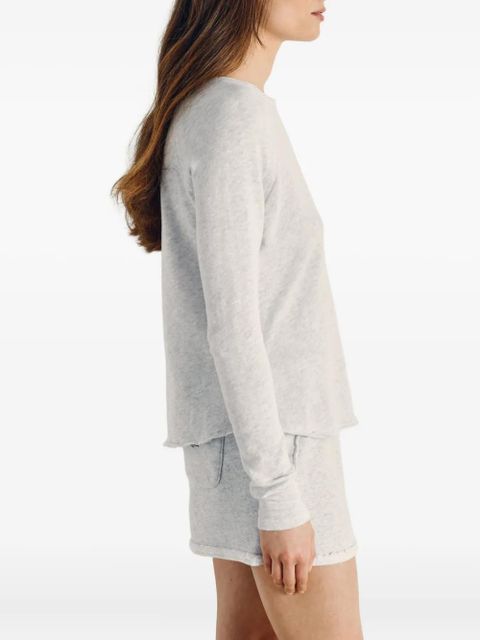 American Vintage Sonoma raglan sleeve boat neck T-shirt - Grey