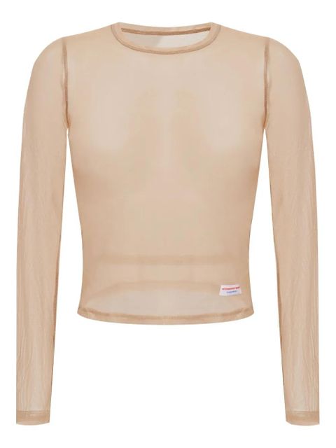 Alexander Wang sheer lingerie top - Neutrals - zdjęcie produktu nr 1