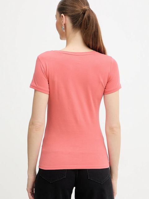 Guess t-shirt damski kolor pomarańczowy W2YI45 J1314