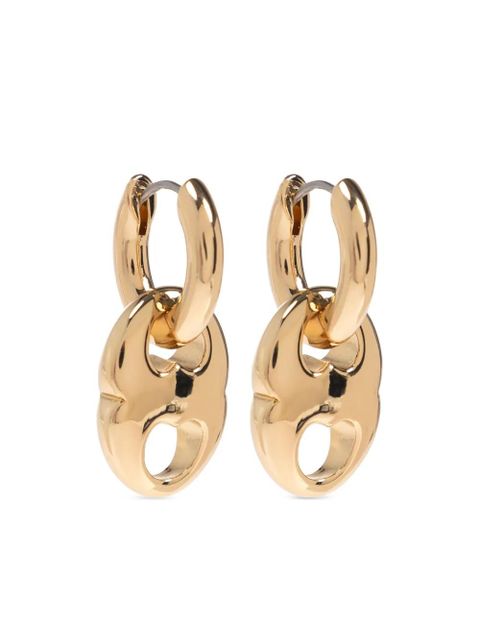 Tory Burch small Gemini hoop earrings - Gold - zdjęcie produktu nr 1