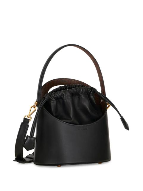 ETRO Saturno leather bucket bag - Black