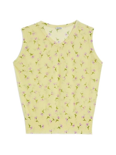 Jil Sander printed vest - Yellow - zdjęcie produktu nr 1