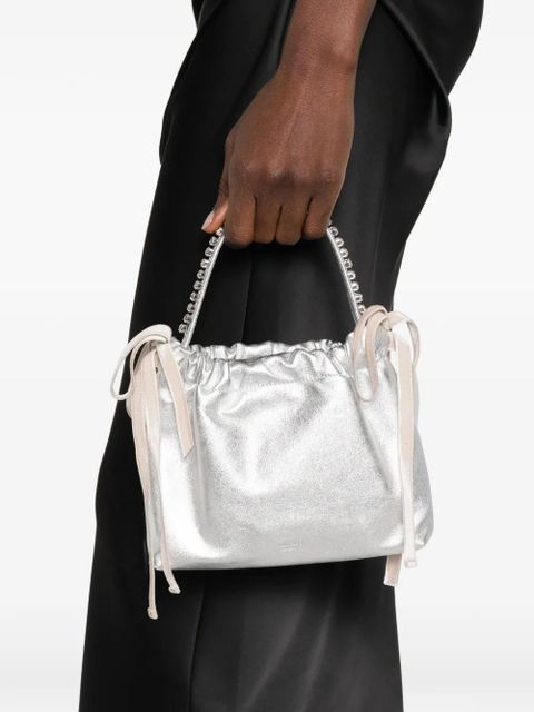 Jimmy Choo drawstrings embellished mini bag - Grey - zdjęcie produktu nr 2