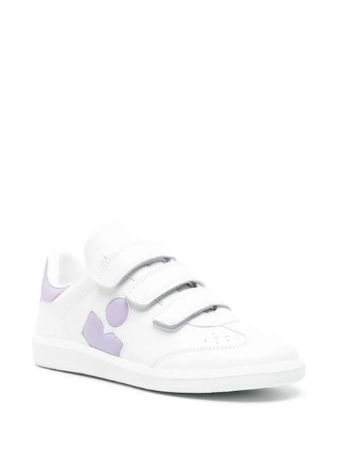 ISABEL MARANT Beth leather sneakers - White