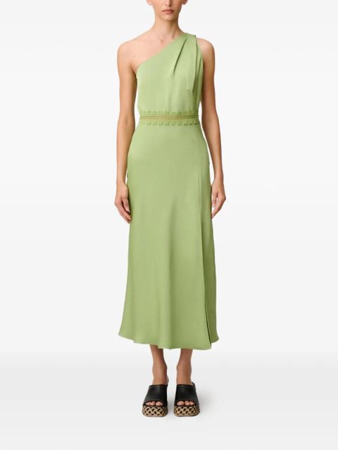 Claudie Pierlot lace one-shoulder dress - Green
