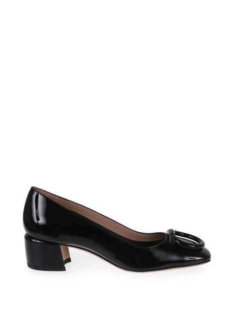 Ferragamo mara buckle leather pumps - Black - zdjęcie produktu nr 1
