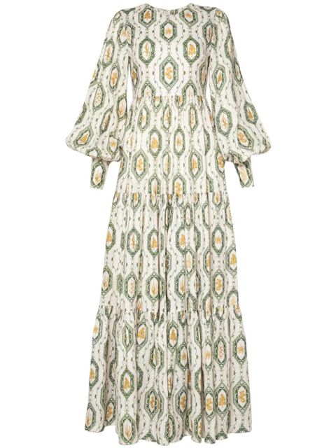 Agua By Agua Bendita Nuez Calado maxi dress - White - zdjęcie produktu nr 1