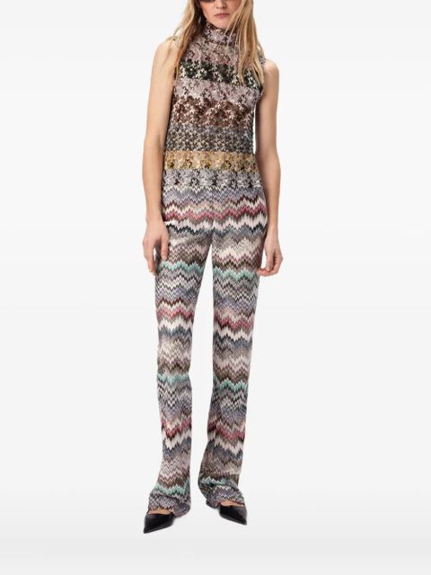 Missoni high-neck floral-pattern top - Neutrals - zdjęcie produktu nr 1