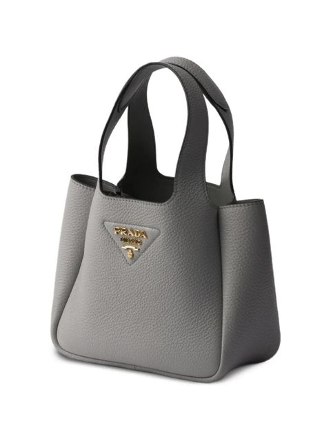 Prada leather tote bag - Grey