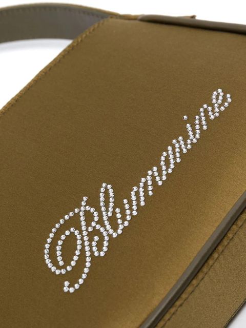 Blumarine rhinestone embellished satin mini bag - Green - zdjęcie produktu nr 2