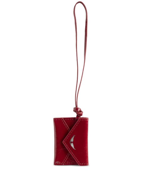 Zadig&Voltaire Love Message leather pouch charm - Red - zdjęcie produktu nr 1